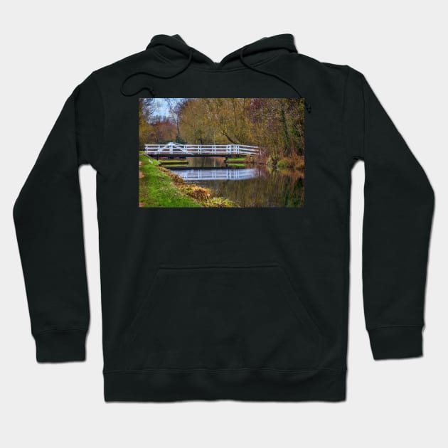 The Swing Bridge At Sulhamstead Hoodie by IanWL